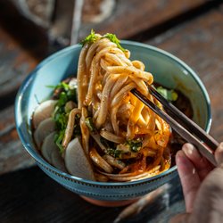 The Handpulled Noodle - Herbal Beef Soup Noodles with Fresh Homemade Noodles