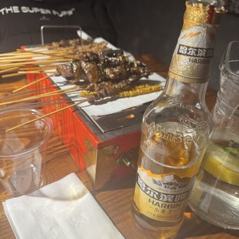 Gao's BBQ & Crab - Bbq food pair with Harbin beer - Chinese Near Me - Flushing, New York