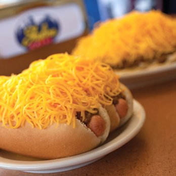Skyline Chili - two hot dogs covered in cheese - Fast Food Near Me - Cincinnati, Ohio Skyline Chili - two hot dogs covered in cheese - Fast Food Near Me - Cincinnati, Ohio