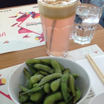 Wagamama - Edamame & apple juice - Japanese Near Me - Hounslow, XGL Wagamama - Edamame & apple juice - Japanese Near Me - Hounslow, XGL