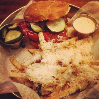 Big Grove Brewpub - Solon - Korean BBQ chicken with housemade pickles and Parmesan fries - New American Near Me - Solon, Iowa Big Grove Brewpub - Solon - Korean BBQ chicken with housemade pickles and Parmesan fries - New American Near Me - Solon, Iowa