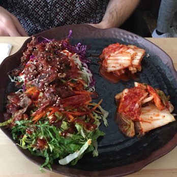Blossom Tree - Beef bibimbob with two kimchi sides - Korean Near Me - Atlanta, Georgia