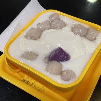 Fresh Legend - Tofu dessert with sweet almond soup ($7.45) and taro balls (~$2.00) - Desserts Near Me - Vancouver, British Columbia