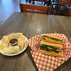 Banh Mi Pho U! - Pork Banh Mi  Fresh Spring Rolls (2 per order)