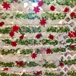Heaven's Gallery - When your shopping don't forget to loom up; beautiful flower and fence ceiling decorations!