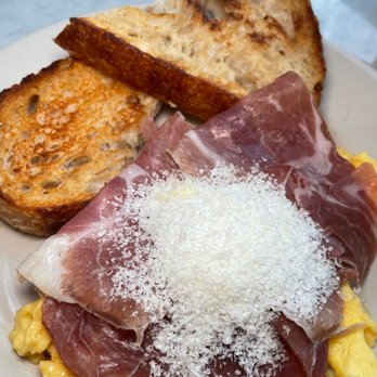 Tatte Bakery & Cafe | Boston Catering - Prosciutto and Parmesan Scrambled Egg Plates - Bakeries Near Me - Boston, Massachusetts