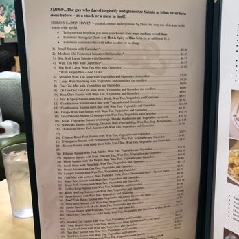 Shiro's Saimin Haven - Hmmm look at oxtail saimin price... - Hawaiian Near Me - Aiea, Hawaii