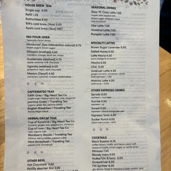 Living Room Coffee & Kitchen - Menu - Coffee & Tea Near Me - Maplewood, Missouri