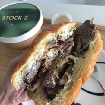 Stock Bar - Dry aged sirloin steak sandwich. - Steakhouses Near Me - Toronto, Ontario Stock Bar - Dry aged sirloin steak sandwich. - Steakhouses Near Me - Toronto, Ontario