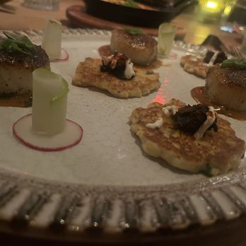 VERDAD True Modern Mexican - Seared Sea Scallops with Huitlacoche 'Caviar'! - Mexican Near Me - Austin, Texas VERDAD True Modern Mexican - Seared Sea Scallops with Huitlacoche 'Caviar'! - Mexican Near Me - Austin, Texas
