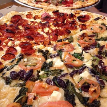 575 Pizzeria - We got two large pizzas and then halved them with different menu options. - Pizza Near Me - Amarillo, Texas 575 Pizzeria - We got two large pizzas and then halved them with different menu options. - Pizza Near Me - Amarillo, Texas
