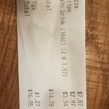 MOD Pizza - The bill. Not bad at all! - Fast Food Near Me - Westminster, Colorado