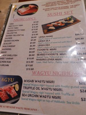 Menu photo 2 Sushi Hana Waimea, HI Menu photo 2 Sushi Hana Waimea, HI