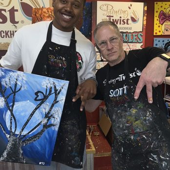 Painting with a Twist - Scott and my bby - Paint & Sip Near Me - Atlanta, Georgia Painting with a Twist - Scott and my bby - Paint & Sip Near Me - Atlanta, Georgia