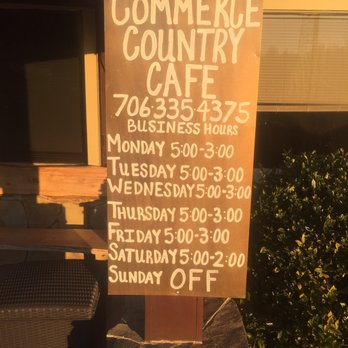 Commerce Country Cafe - Hours and info. - Southern Near Me - Commerce, Georgia Commerce Country Cafe - Hours and info. - Southern Near Me - Commerce, Georgia