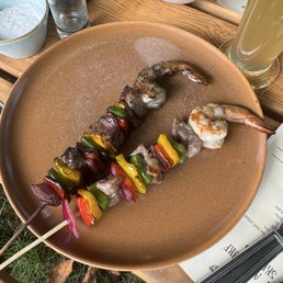 Our surf and turf  kabobs