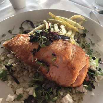 Chart House - King salmon on pilaf with goat cheese! - Seafood Near Me - Redondo Beach, California