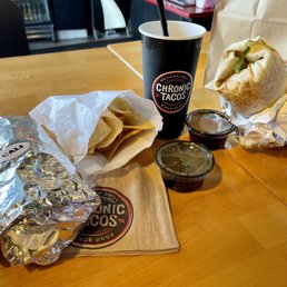 Cali Burrito no sour cream and mindful chick'n Cali Burrito no sour cream and mindful chick'n