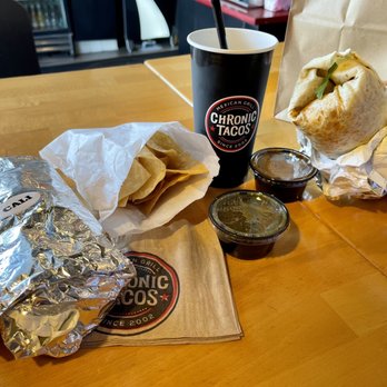Chronic Tacos - Cali Burrito no sour cream and mindful chick'n - Mexican Near Me - Costa Mesa, California Chronic Tacos - Cali Burrito no sour cream and mindful chick'n - Mexican Near Me - Costa Mesa, California