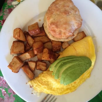 Monkey Business Cafe - SoCal Omelet with biscuit and potato - Sandwiches Near Me - Fullerton, California Monkey Business Cafe - SoCal Omelet with biscuit and potato - Sandwiches Near Me - Fullerton, California