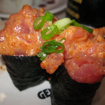 Genki Sushi - spicy tuna - Sushi Bars Near Me - Honolulu, Hawaii Genki Sushi - spicy tuna - Sushi Bars Near Me - Honolulu, Hawaii