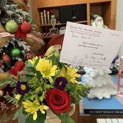 Chad N Allen, DDS - Thank you Dr Allen and staff for taking care of David and this little cute flower arrangement.