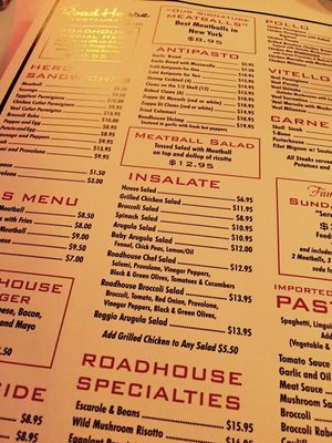Menu photo 2 The RoadHouse Staten Island, NY Menu photo 2 The RoadHouse Staten Island, NY