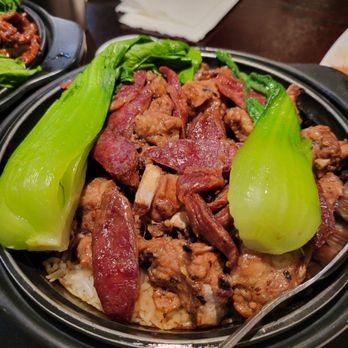 Claypot Kitchen - Spare ribs claypot rice with added chopped sausage. - Chinese Near Me - Mesa, Arizona