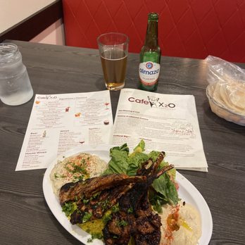 Cafe X2O, Claremont - Lamb Chops Plate - Lebanese Near Me - Claremont, California