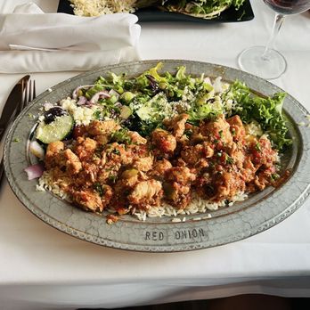 Red Onion Organic - Chicken Tava - Mediterranean Near Me - Destin, Florida Red Onion Organic - Chicken Tava - Mediterranean Near Me - Destin, Florida
