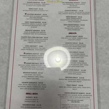 Jo's Diner - Breakfast menu - American Near Me - Flowood, Mississippi