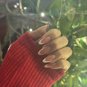 Organic Nail Bar - Gel X Almond French tip - Nail Salons Near Me - Moreno Valley, California Organic Nail Bar - Gel X Almond French tip - Nail Salons Near Me - Moreno Valley, California
