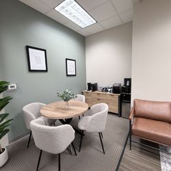Vital Minds Therapy - Lobby with coffee bar and water station