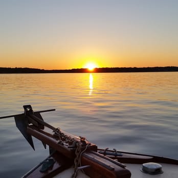 Sag Harbor Charters - View from the bow on the gorgeous sunset cruise on Capt. Hagen's vessel. - Boating Near Me - Sag Harbor, New York