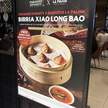 Paradise Dynasty - Birria XLB (Jun 2026) - Singaporean Near Me - Costa Mesa, California