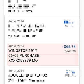 Wingstop - Bank statement - Chicken Wings Near Me - St. Peters, Missouri Wingstop - Bank statement - Chicken Wings Near Me - St. Peters, Missouri