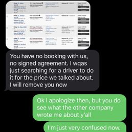 Alice Bailey recurved proof right here that I hadn't hired another broker but still accused me and closed my shipment in the middle of it