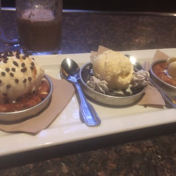 BJ's Restaurant & Brewhouse - Pizookie trio. To die for! - Pizza Near Me - Tucson, Arizona BJ's Restaurant & Brewhouse - Pizookie trio. To die for! - Pizza Near Me - Tucson, Arizona