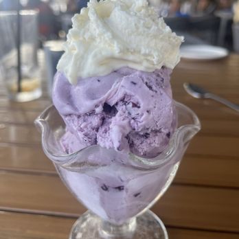 Cedars Floating Restaurant - Delicious huckleberry ice cream - Seafood Near Me - Coeur D'alene, Idaho