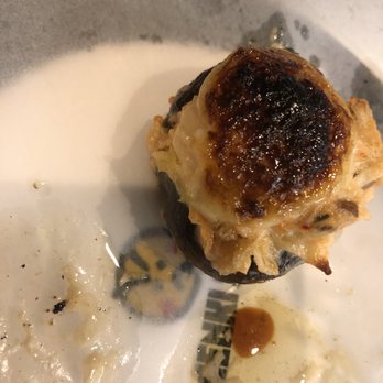 Genki Sushi - stuffed mushrooms (forgot to take a photo when it first came out. lol. it comes with 3) - Sushi Bars Near Me - Kapolei, Hawaii Genki Sushi - stuffed mushrooms (forgot to take a photo when it first came out. lol. it comes with 3) - Sushi Bars Near Me - Kapolei, Hawaii