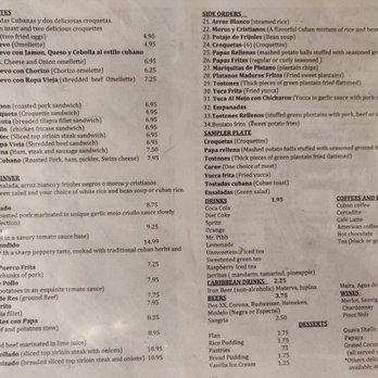 Sol Cubano - This is the menu, you're welcome! - Cuban Near Me - North Highlands, California