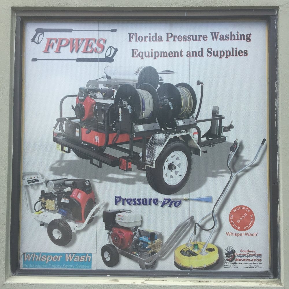 FLORIDA PRESSURE WASHING EQUIPMENT & SUPPLIES Updated August 2024