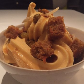 abcV - Carrot soft serve @ AbcV - Vegetarian Near Me - New York, New York