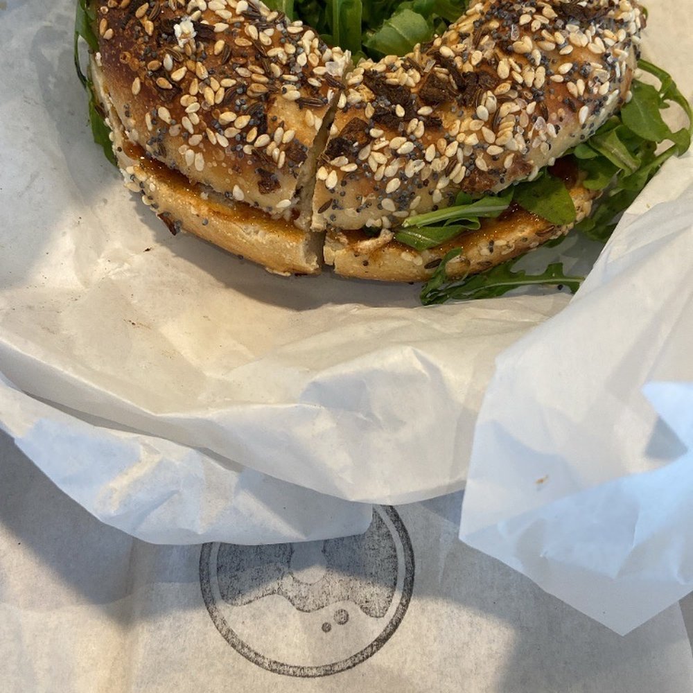 OKO Bagels - Fig&cheese on Everything bagel - Bagels Near Me - Mississauga, Ontario