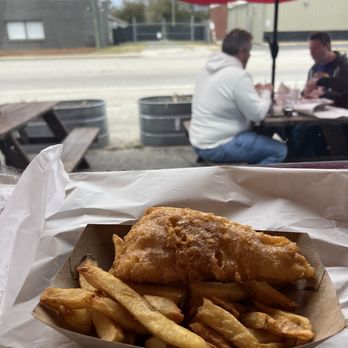 The CODfather Proper Fish & Chips - It looks yummy. I love how it's delivered wrapped in paper like a present - Fish & Chips Near Me - North Charleston, South Carolina The CODfather Proper Fish & Chips - It looks yummy. I love how it's delivered wrapped in paper like a present - Fish & Chips Near Me - North Charleston, South Carolina