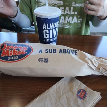 Jersey Mike's Subs - My lunch ready to eat at the table! - Fast Food Near Me - Yuma, Arizona Jersey Mike's Subs - My lunch ready to eat at the table! - Fast Food Near Me - Yuma, Arizona