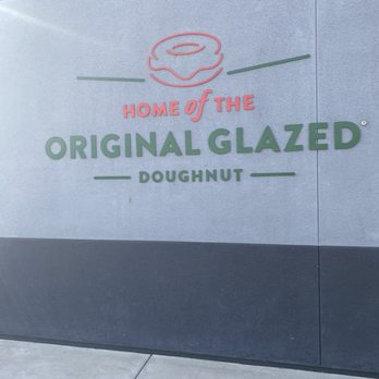 Krispy Kreme - Sign on the side of the store - Donuts Near Me - South Pasadena, California
