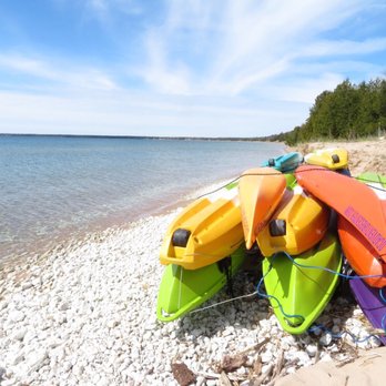 Whitefish Dunes State Park - The beach and kayaks - Parks Near Me - Sturgeon Bay, Wisconsin