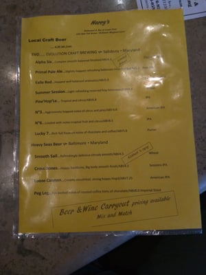 Menu photo 2 Harry's Baltimore, MD Menu photo 2 Harry's Baltimore, MD
