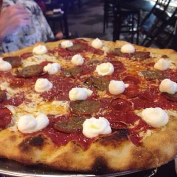 Pizza Rock - NY pizza - they call it the New York pizza on the menu it's sausage and pepperoni .... - Pizza Near Me - Henderson, Nevada Pizza Rock - NY pizza - they call it the New York pizza on the menu it's sausage and pepperoni .... - Pizza Near Me - Henderson, Nevada